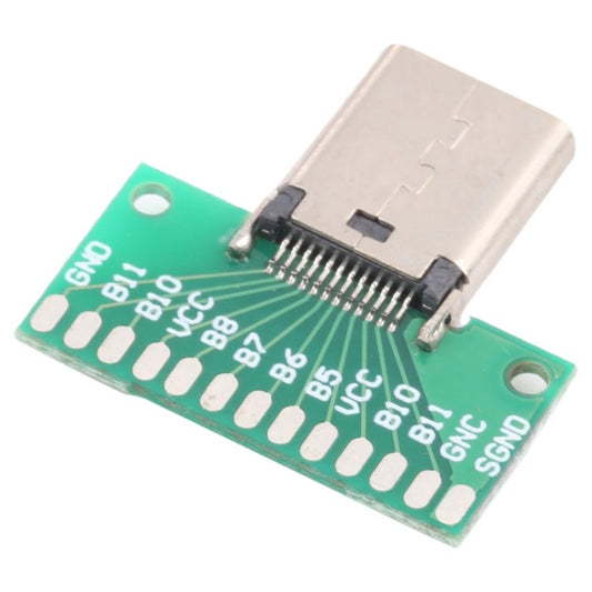 Double - sided Positive and Negative Type C Female Test Board USB 3.1 with PCB 24pin Welded, Type C Female 24pin - ORIWHIZ