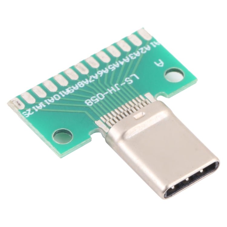 Double - sided Positive and Negative Type C Male Test Board USB 3.1 with PCB 24pin Welded, Type C Male 24pin - ORIWHIZ