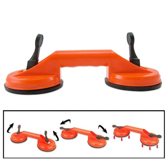 Double Suction Cup Dent Puller Glass Handle Repair Tool for PC / Laptop / iMac / LCD TV, Diameter: 11.5cm, Double 11.5cm Diameter - ORIWHIZ