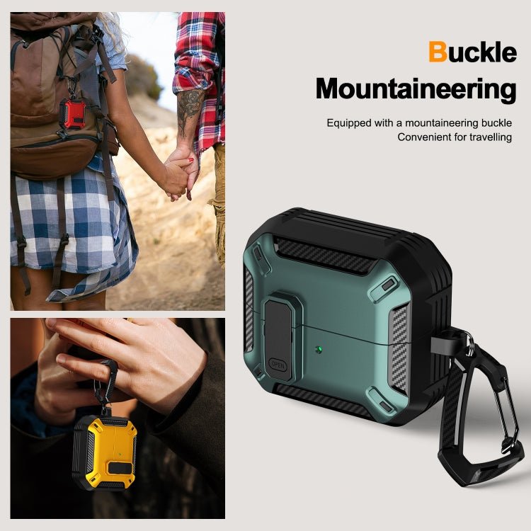 Dual - color Earphone Protective Case with Switch & Hook, For Samsung Galaxy Buds 3 / 3 Pro - ORIWHIZ