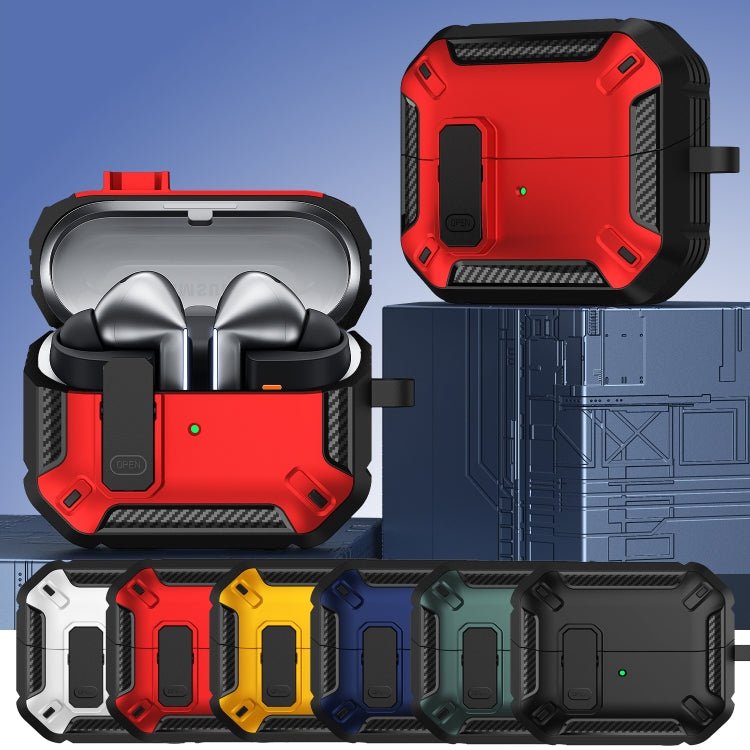 Dual - color Earphone Protective Case with Switch & Hook, For Samsung Galaxy Buds 3 / 3 Pro - ORIWHIZ