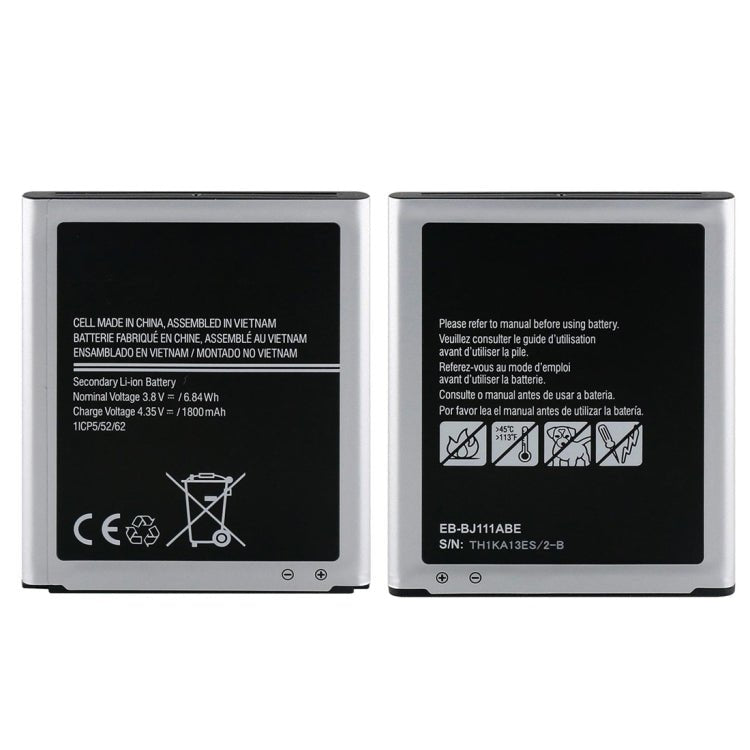 EB - BJ111ABE 1800mAh Li - Polymer Battery Replacement, For Samsung Galaxy J1 Ace - ORIWHIZ
