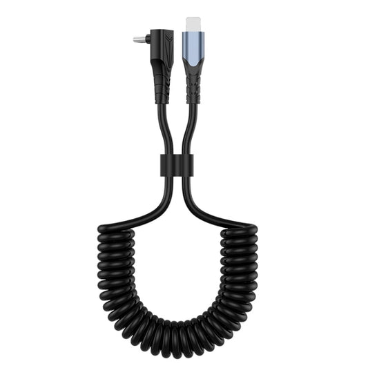 Elbow Spring Charging Data Cable, Length: 1.5m, Type - C to 8 Pin, Type - C to 8 Pin + Type - C - ORIWHIZ