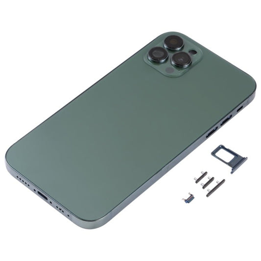 Electroplated Frame Back Housing Cover with Appearance Imitation of iP13 Pro for iPhone 11, for iPhone 11(Electroplated Frame,Green) - ORIWHIZ