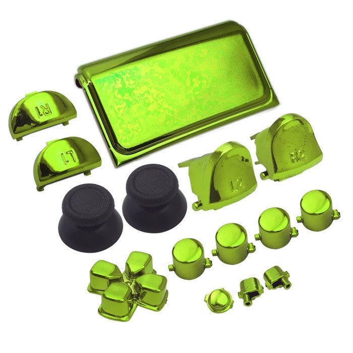 Electroplating Button Set For PS4 Slim, Red, Gold, Purple, Green, Blue, Silver - ORIWHIZ