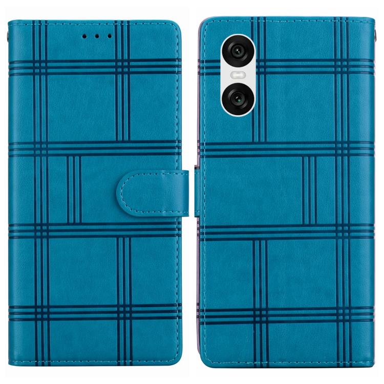 Embossed Checkered Leather Phone Case, For Sony Xperia 1 VII, For Sony Xperia 10 VI, For Sony Xperia 1 VI - ORIWHIZMobile AccessoriesSonySony Cases