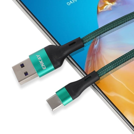 ENKAY 1m USB 3.0 to USB - C / Type - C 5A Super Fast Charging Sync Data Cable, ENK - CB119 - ORIWHIZ
