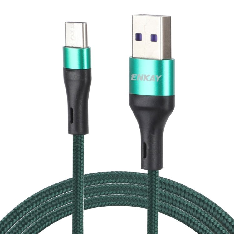 ENKAY 1m USB 3.0 to USB - C / Type - C 5A Super Fast Charging Sync Data Cable, ENK - CB119 - ORIWHIZ