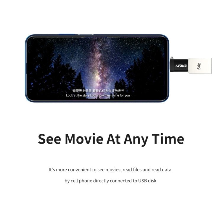 ENKAY ENK - AT101 Aluminium Alloy USB - C / Type - C to USB 3.0 OTG Data Adapter Converter, ENK - AT101 - ORIWHIZ