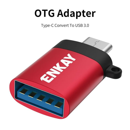 ENKAY ENK - AT101 Aluminium Alloy USB - C / Type - C to USB 3.0 OTG Data Adapter Converter, ENK - AT101 - ORIWHIZ