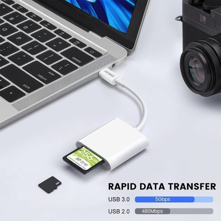 ENKAY ENK - AT117 USB - C / Type - C to SD / TF Card Reader Adapter - ORIWHIZ