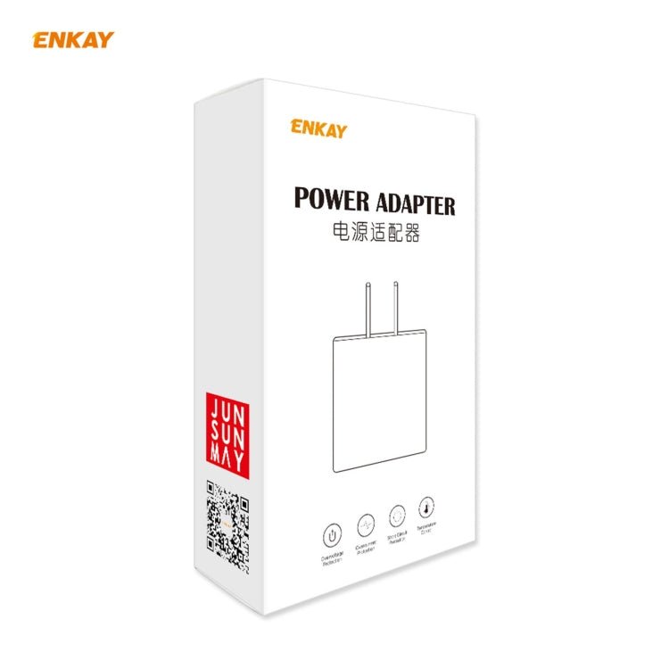 ENKAY Hat - Prince U090 20W PD + QC 3.0 Portable Dual Ports Fast Charging Travel Charger Power Adapter, US Plug - ORIWHIZ