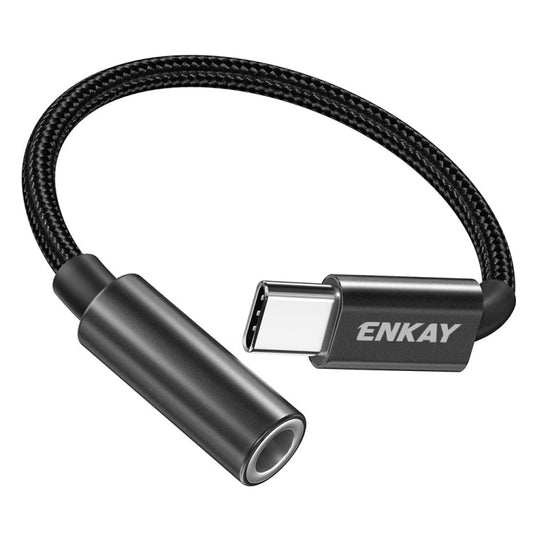 ENKAY USB - C / Type - C to 3.5mm Nylon Braided Aux Adapter Digital Decoding Audio Cable - ORIWHIZ
