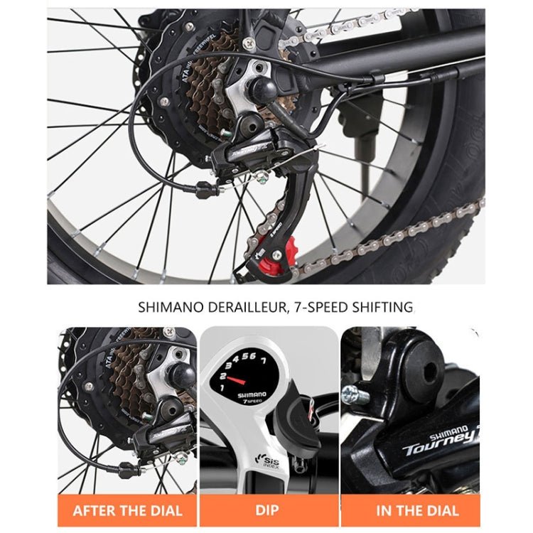 EU Warehouse AVAKA BZ20 PLUS 500W 48V 15AH Foldable Electric Bicycle with 7 Gears Derailleur & 20 inch Tires, EU Plug, BZ20 PLUS (White), BZ20 PLUS (Black) - ORIWHIZ