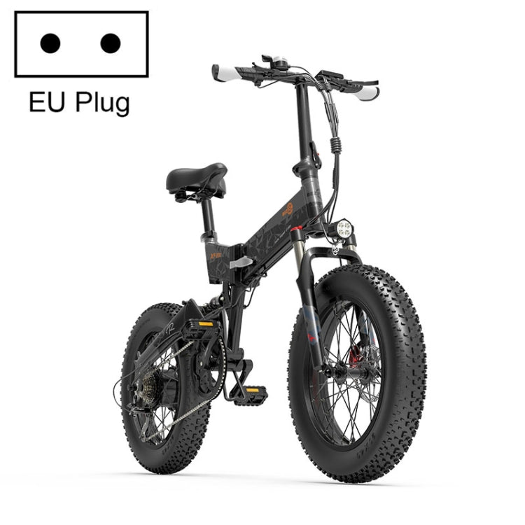 EU Warehouse BEZIOR XF200 1000W 48V 15AH Folding Electric Snow Bicycle with 20 inch Tires, EU Plug, XF200 EU Plug - ORIWHIZ