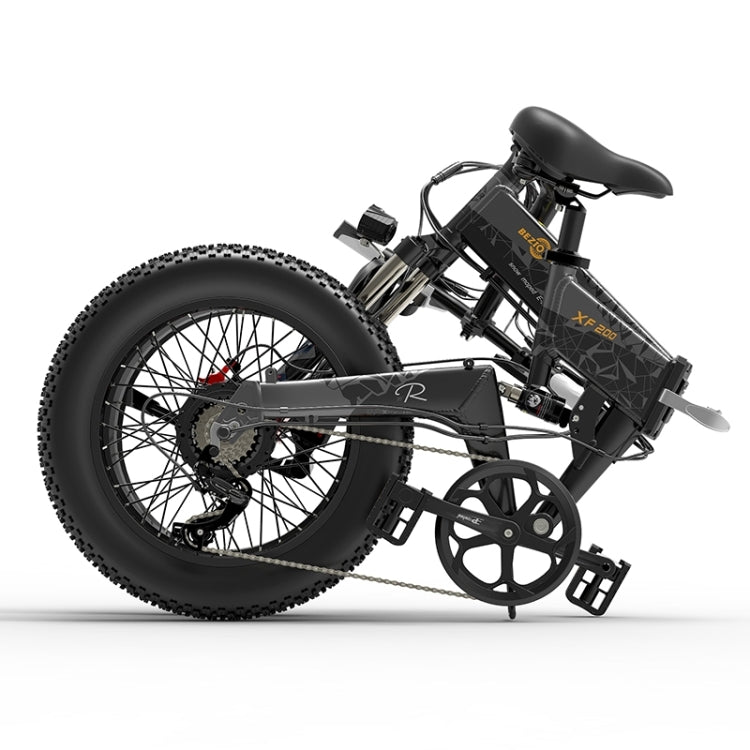 EU Warehouse BEZIOR XF200 1000W 48V 15AH Folding Electric Snow Bicycle with 20 inch Tires, EU Plug, XF200 EU Plug - ORIWHIZ
