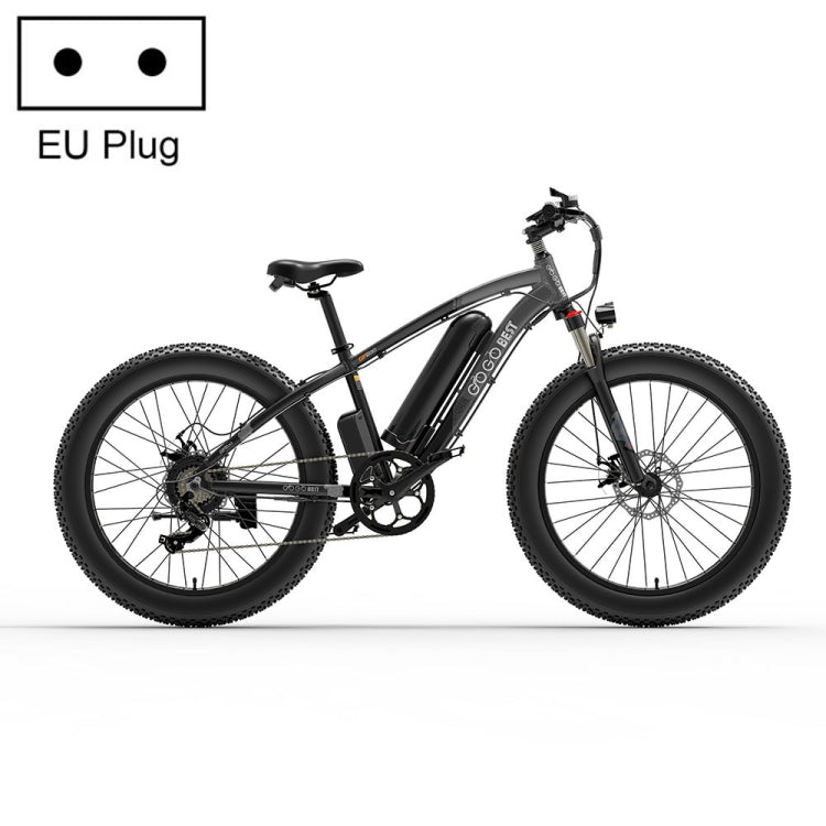 EU Warehouse GOGOBEST GF600 48V 13AH 1000W Transmission Electric Bicycle with 26 inch Tires, EU Plug(Black Grey), GF600 (Black Yellow), GF600 (Black Green), GF600 (Black Grey) - ORIWHIZ