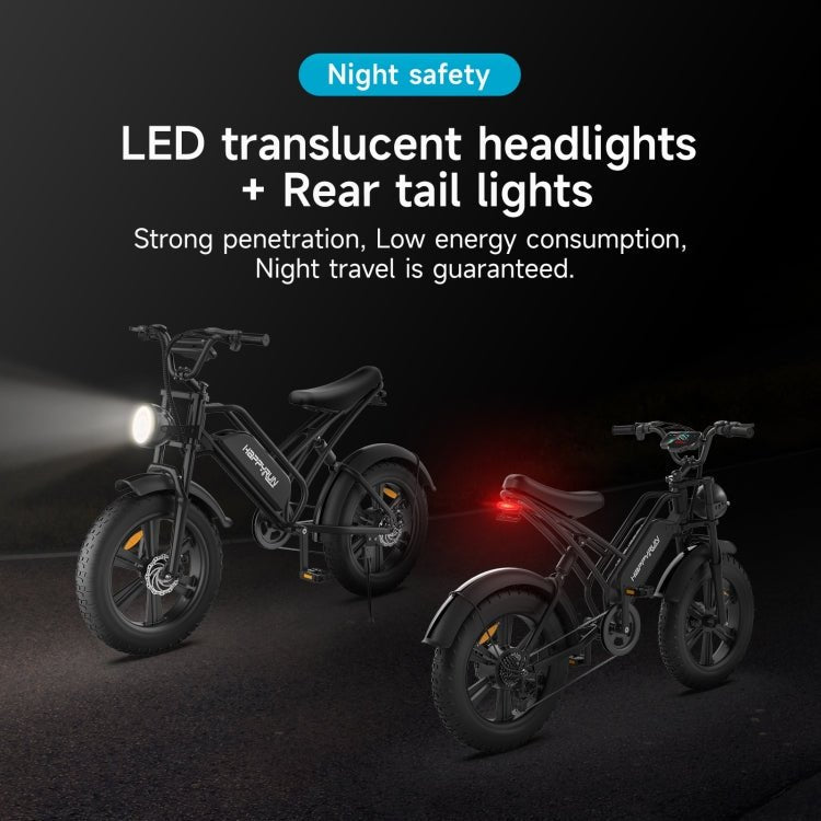 EU Warehouse HAPPYRUN G50 750W 48V / 18AH Electric Bicycle with LED Display & 20 inch Tires, US Plug, G50 US Plug, G50 EU Plug - ORIWHIZ