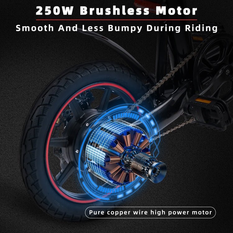 EU Warehouse HAPPYRUN HR - X40 350W 36V / 6AH Electric Bicycle with 14 inch Tires, EU Plug, HR - X40 EU Plug - ORIWHIZ