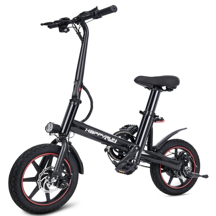 EU Warehouse HAPPYRUN HR - X40 350W 36V / 6AH Electric Bicycle with 14 inch Tires, EU Plug, HR - X40 EU Plug - ORIWHIZ