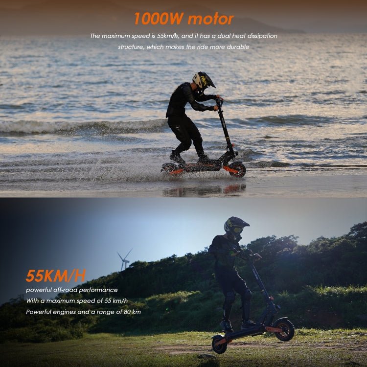 EU Warehouse KUGOO Kukirin G2 Max 1000W 48V 20AH Three - speed Folding Electric Offroad Scooter with LED Display, G2 Max - ORIWHIZ