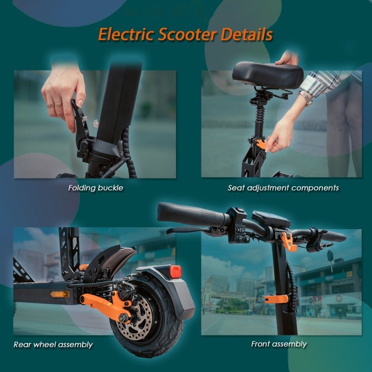 EU Warehouse KUGOO Kukirin G2 Pro 600W Three - speed Folding Electric Offroad Scooter with 8.5 inch Tires & LCD Display, G2 Pro - ORIWHIZ