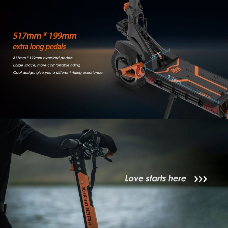 EU Warehouse Kukirin G3 Pro 10 inch Tires 2400W 52V 23.4AH Three - speed Folding Electric Offroad Scooter with LED Display, G3 Pro - ORIWHIZ