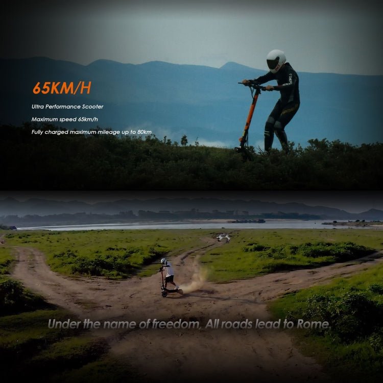EU Warehouse Kukirin G3 Pro 10 inch Tires 2400W 52V 23.4AH Three - speed Folding Electric Offroad Scooter with LED Display, G3 Pro - ORIWHIZ