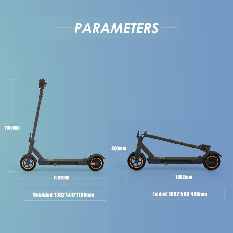 EU Warehouse Kukirin S1 Max 500W Three - speed Folding Electric Offroad Scooter with 8 inch Honeycomb Tires, S1 Max - ORIWHIZ
