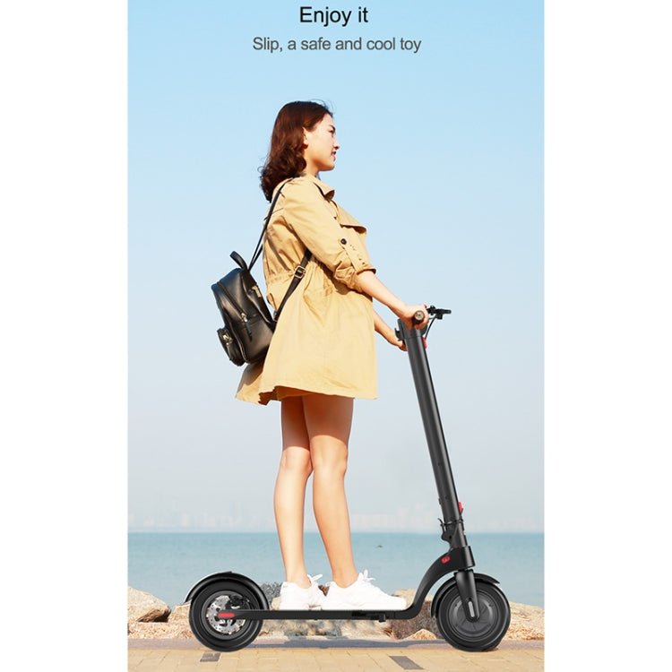 EU Warehouse X7 Outdoor Waterproof Foldable Off - road Scooter with 8.5 inch Vacuum Tires & LCD Display& LED Lights & 6.4AH Lithium Battery, Load - bearing: 20 - 100kg (Black), 8.5 inch Tires US - ORIWHIZ