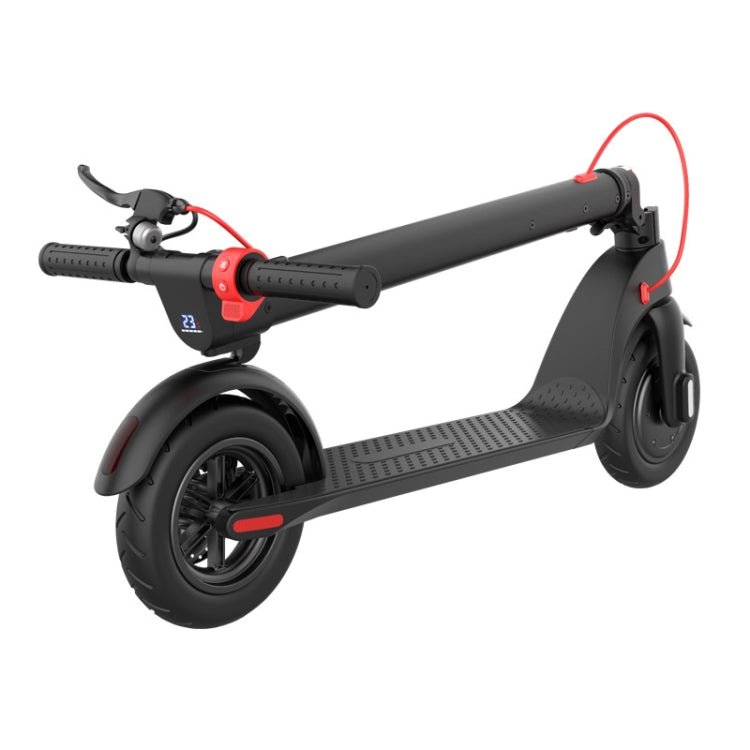 EU Warehouse X7 Outdoor Waterproof Foldable Off - road Scooter with 8.5 inch Vacuum Tires & LCD Display& LED Lights & 6.4AH Lithium Battery, Load - bearing: 20 - 100kg (Black), 8.5 inch Tires US - ORIWHIZ