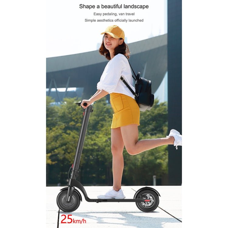 EU Warehouse X7 Outdoor Waterproof Foldable Off - road Scooter with 8.5 inch Vacuum Tires & LCD Display& LED Lights & 6.4AH Lithium Battery, Load - bearing: 20 - 100kg (Black), 8.5 inch Tires US - ORIWHIZ