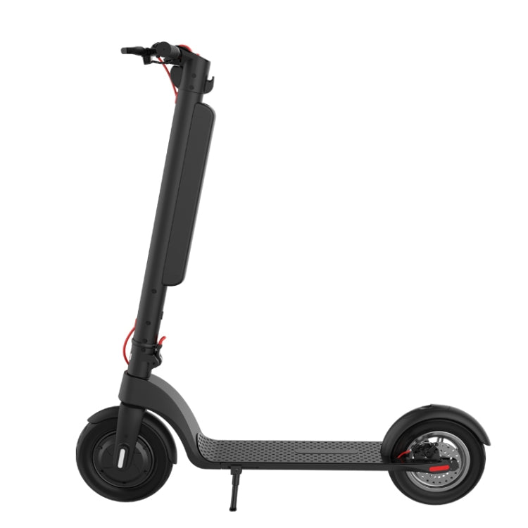 EU Warehouse X8 Outdoor Waterproof Foldable Electric Scooter with 10 inch Vacuum Tires & LCD Display & LED Lights & 10AH Lithium Battery, Load - bearing: 20 - 100kg (Black), EU - ORIWHIZ