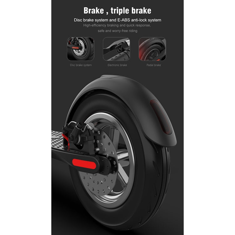 EU Warehouse X8 Outdoor Waterproof Foldable Electric Scooter with 10 inch Vacuum Tires & LCD Display & LED Lights & 10AH Lithium Battery, Load - bearing: 20 - 100kg (Black), EU - ORIWHIZ