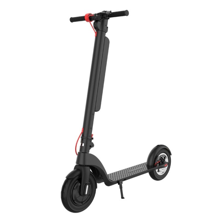 EU Warehouse X8 Outdoor Waterproof Foldable Electric Scooter with 10 inch Vacuum Tires & LCD Display & LED Lights & 10AH Lithium Battery, Load - bearing: 20 - 100kg (Black), EU - ORIWHIZ