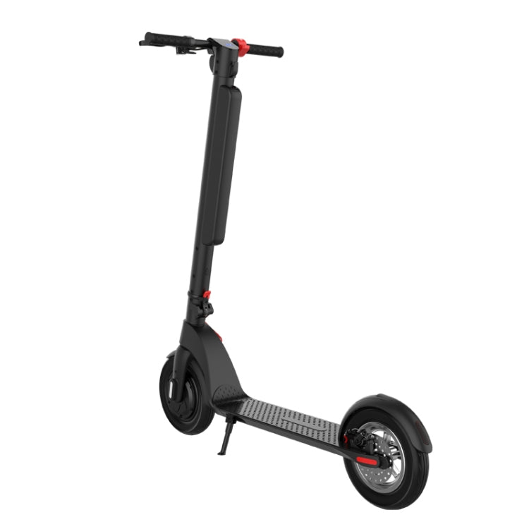 EU Warehouse X8 Outdoor Waterproof Foldable Electric Scooter with 10 inch Vacuum Tires & LCD Display & LED Lights & 10AH Lithium Battery, Load - bearing: 20 - 100kg (Black), EU - ORIWHIZ