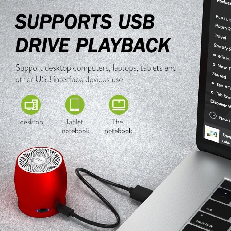 EWA A1 Portable TWS Bluetooth Wireless Speaker IPX5 Waterproof Support TF Card - ORIWHIZ