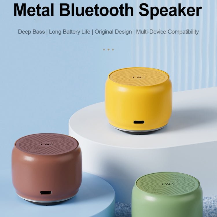 EWA A126 Mini Bluetooth 5.0 Bass Radiator Metal Speaker - ORIWHIZ