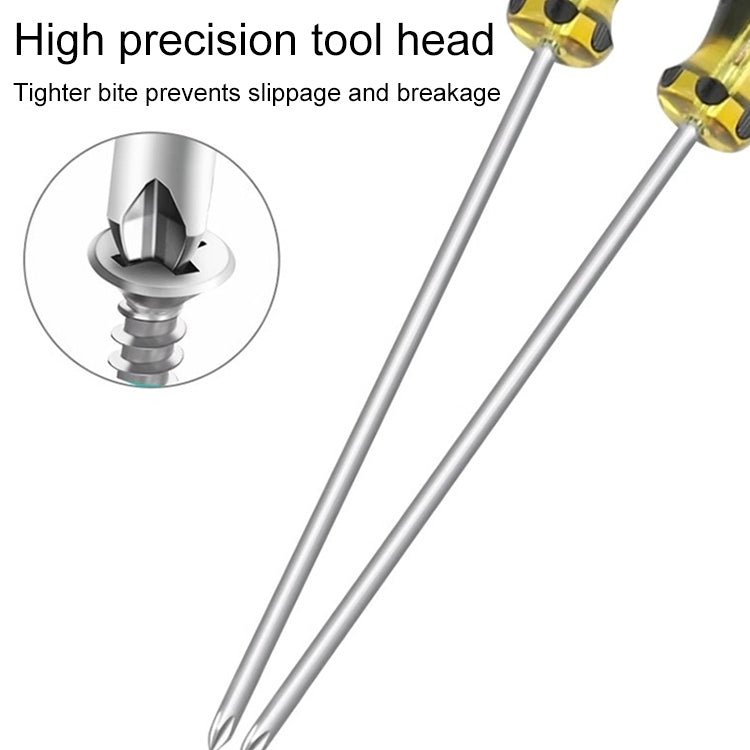 Extended Screwdriver 12 inch Cross - shaped Screwdriver Special Long Magnetic Sewing Machine Machine Repair Screwdriver, Cross, One Word - ORIWHIZ