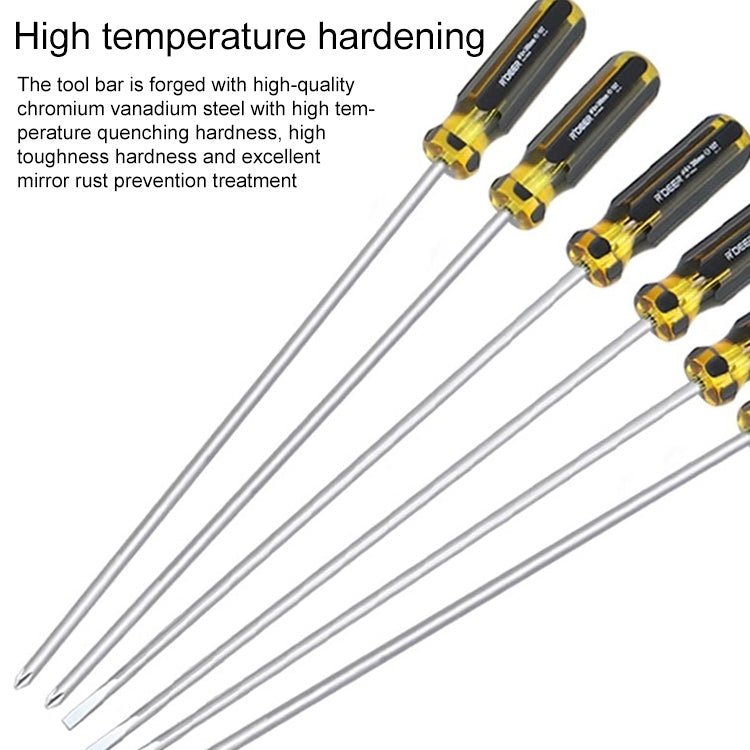 Extended Screwdriver 12 inch Cross - shaped Screwdriver Special Long Magnetic Sewing Machine Machine Repair Screwdriver, Cross, One Word - ORIWHIZ