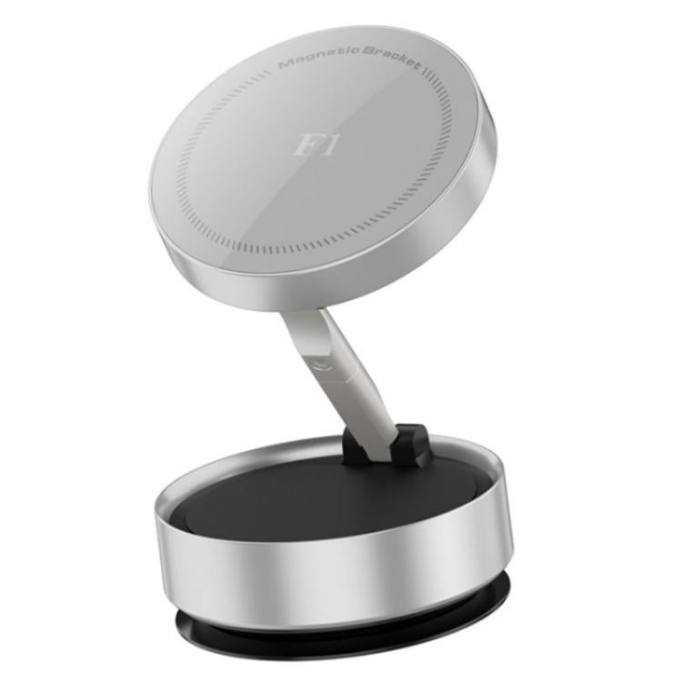 F1 Dashboard Mount Strong Suction Navigation Stand Universal Magnetic Car Phone Holder, F1 (Silver), F1 (Tarnish) - ORIWHIZ