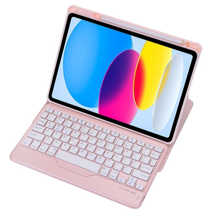 F10B 360 Rotation Acrylic Transparent Bluetooth Keyboard Leather Case, F10B - ORIWHIZApple AccessoriesiPad KeyboardiPad Keyboard Universal
