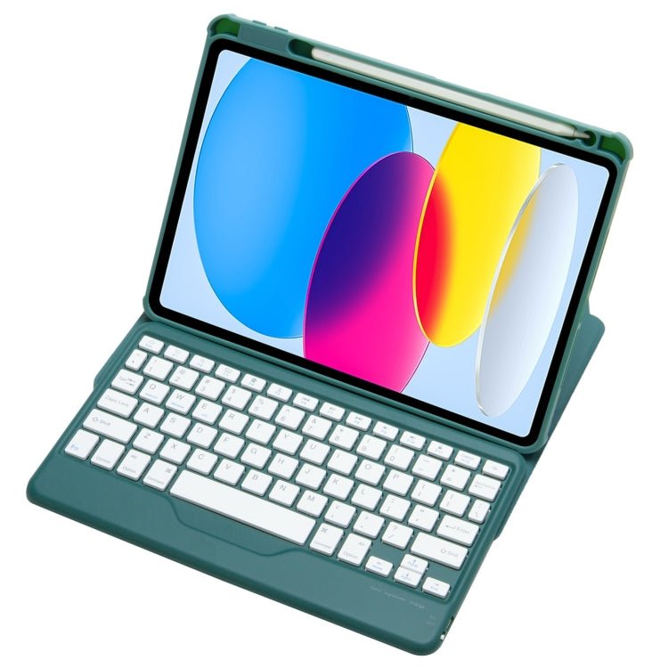 F10B 360 Rotation Acrylic Transparent Bluetooth Keyboard Leather Case, F10B - ORIWHIZApple AccessoriesiPad KeyboardiPad Keyboard Universal