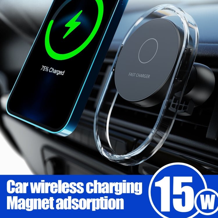 F9199 15W MagSafe Magnetic Car Wireless Charger Phone Bracket, F9199 - ORIWHIZ