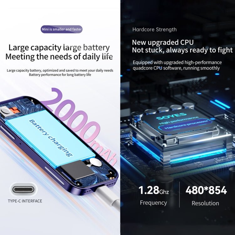Face Recognition, 3.0 inch Android 9.0 MTK6739CW Quad Core up to 1.28GHz, OTG, Network: 4G, Dual SIM, Support Google Play, 3GB+32GB - ORIWHIZ