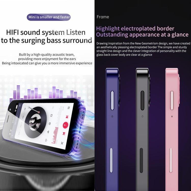 Face Recognition, 3.0 inch Android 9.0 MTK6739CW Quad Core up to 1.28GHz, OTG, Network: 4G, Dual SIM, Support Google Play, 3GB+32GB - ORIWHIZ