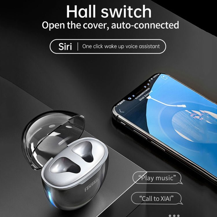 Fineblue F - 22PRO TWS Bluetooth Earphone with Transparent Jelly Charging Case - ORIWHIZ
