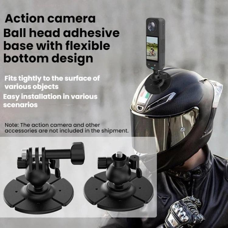 Flymile For DJI Osmo Pocket 3 / Insta360 X5 Ball Head Adhesive Base Mount, 1/4 inch Version, Two - prong Version - ORIWHIZDJI & Insta360 AccessoriesFlymileMount & Holder