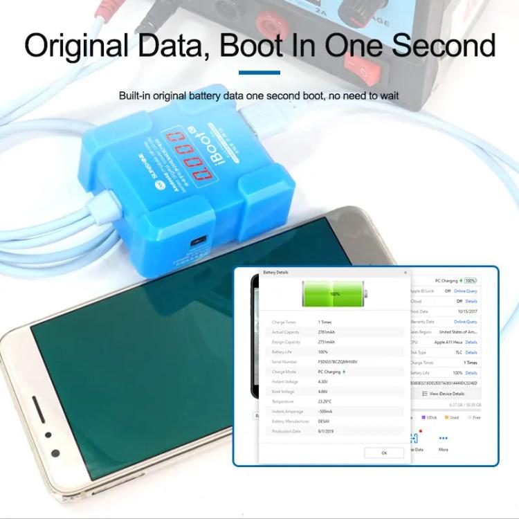 For Android 8V High Voltage Power Supply Test Boot Line Cell Phone Repair Tool Battery Cable HW Boot Cable, SUNSHINE iBoot C - ORIWHIZ