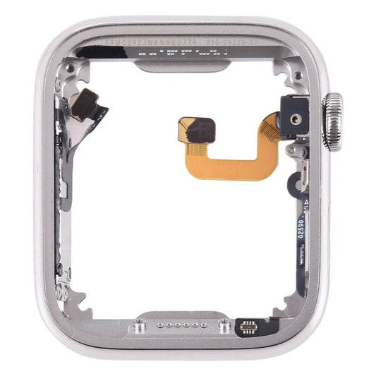 For Apple Watch Series 6 44mm Stainless Steel Middle Frame Bezel Plate with Loudspeaker / Power / Rotating Shaft Flex Cable, Series 6 44mm - ORIWHIZ